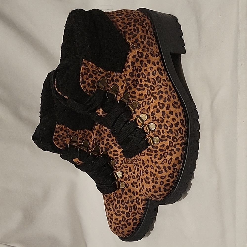 Cheetah print boots